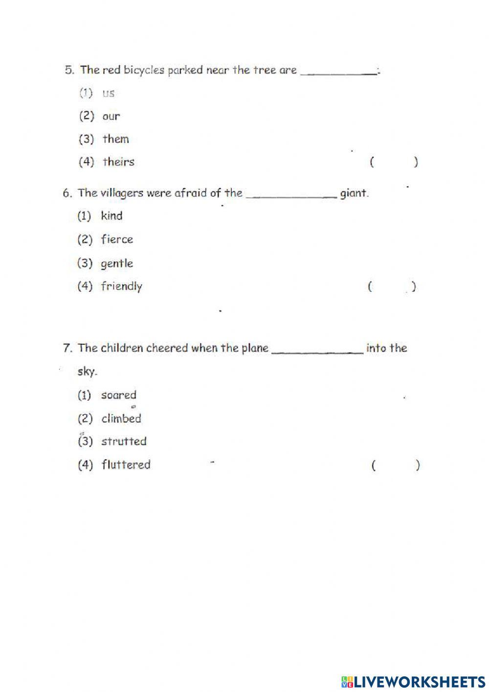 English Assessment 1