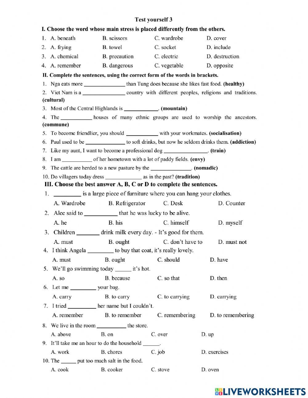 Lop 8- test your self 1