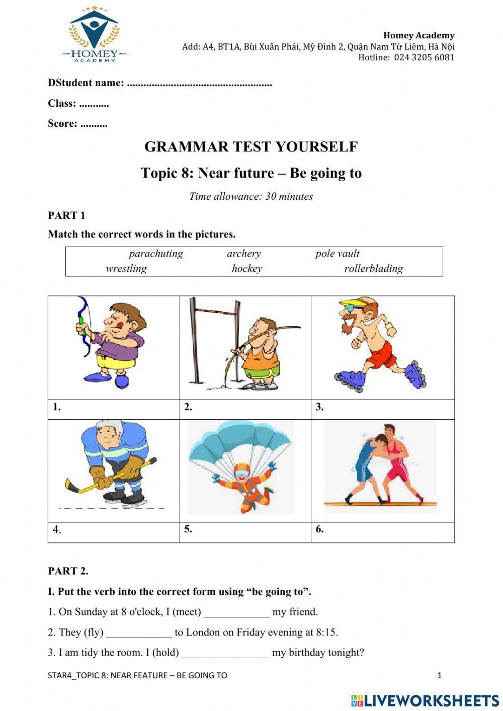 G5 - near future tense