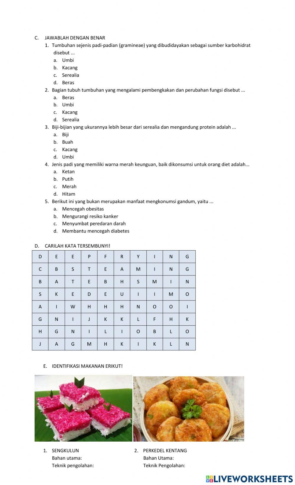 Ph serelia umbi dan kacang