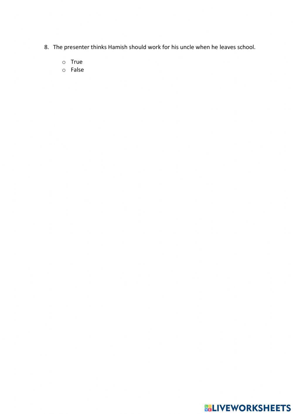 IE0, Unit 5, Language Building, Exercise 6