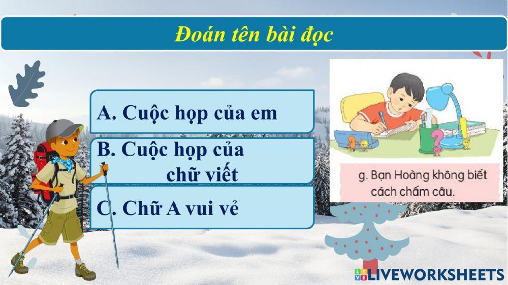 Ôn tập giữa học kì 1 (t1.2)