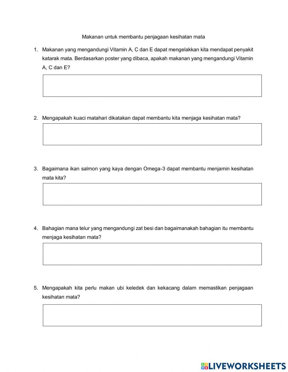 Makanan untuk membantu penjagaan kesihatan mata