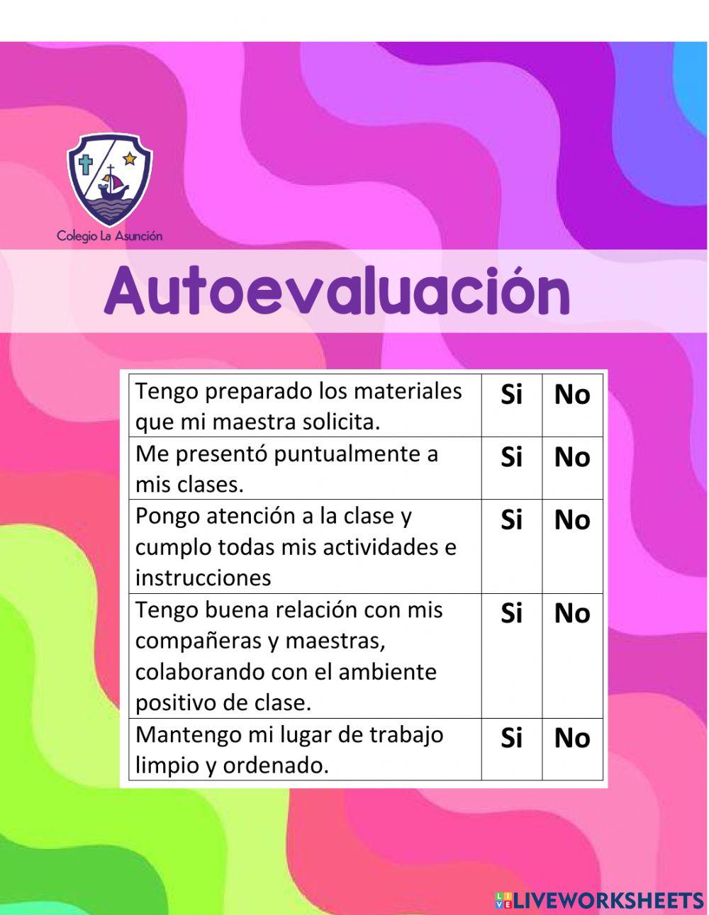 Autoevaluación