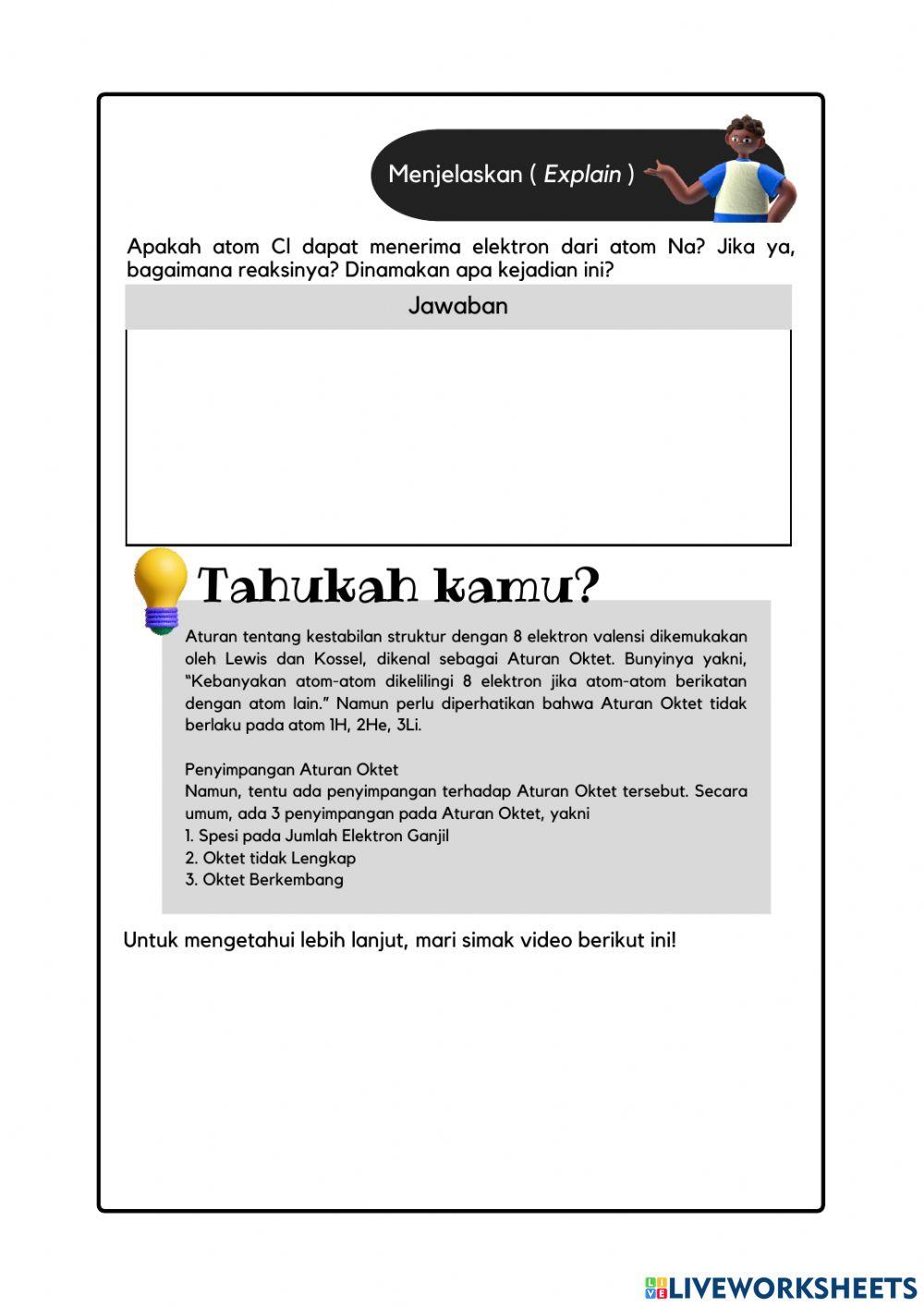 E-lkpd ikatan kimia kel 2