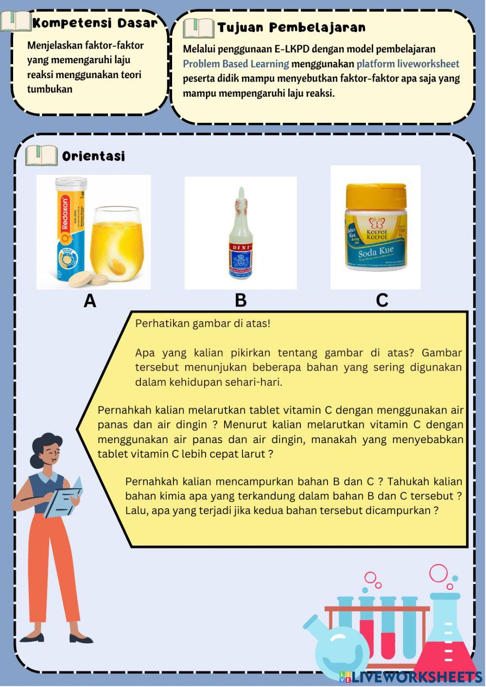 Faktor-Faktor Pengaruh Laju Reaksi