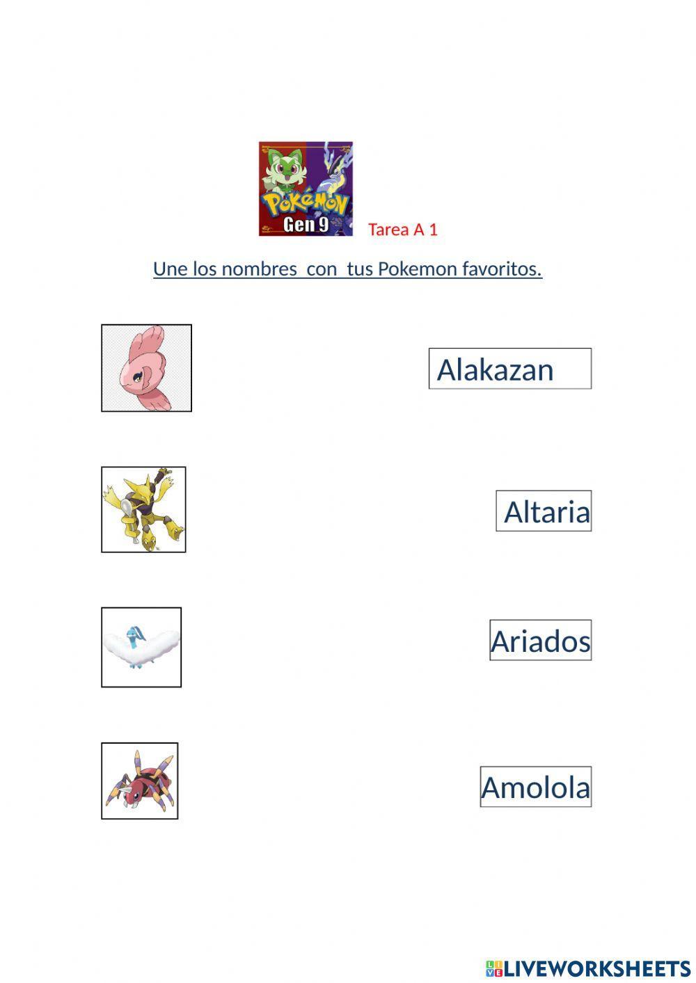 Pokemon: lee y une.