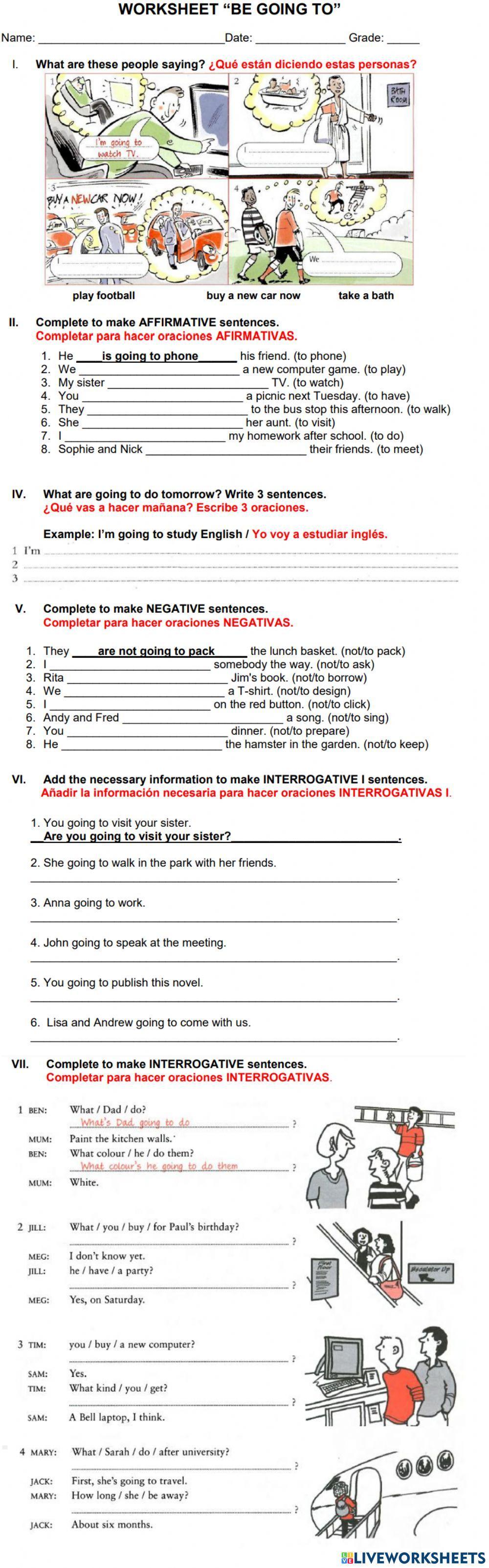 Unit 11. Simple Future Tense with BE GOING TO