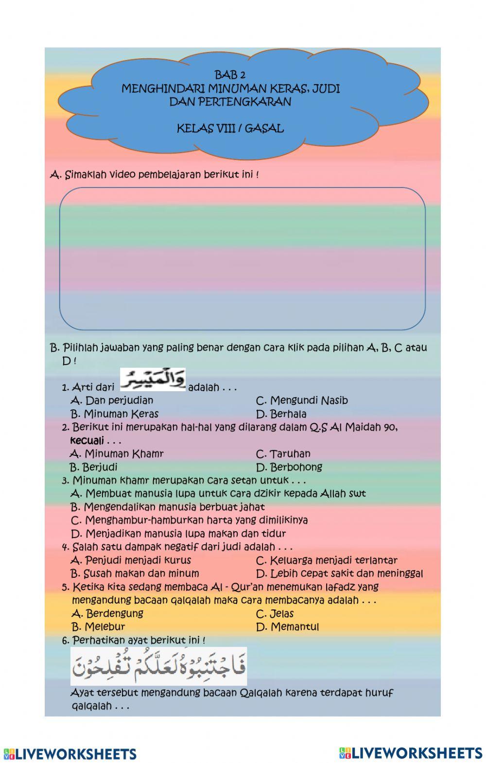 Minuman keras dan judi