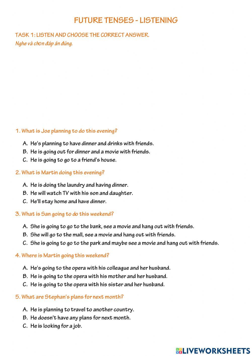 Km future tenses review