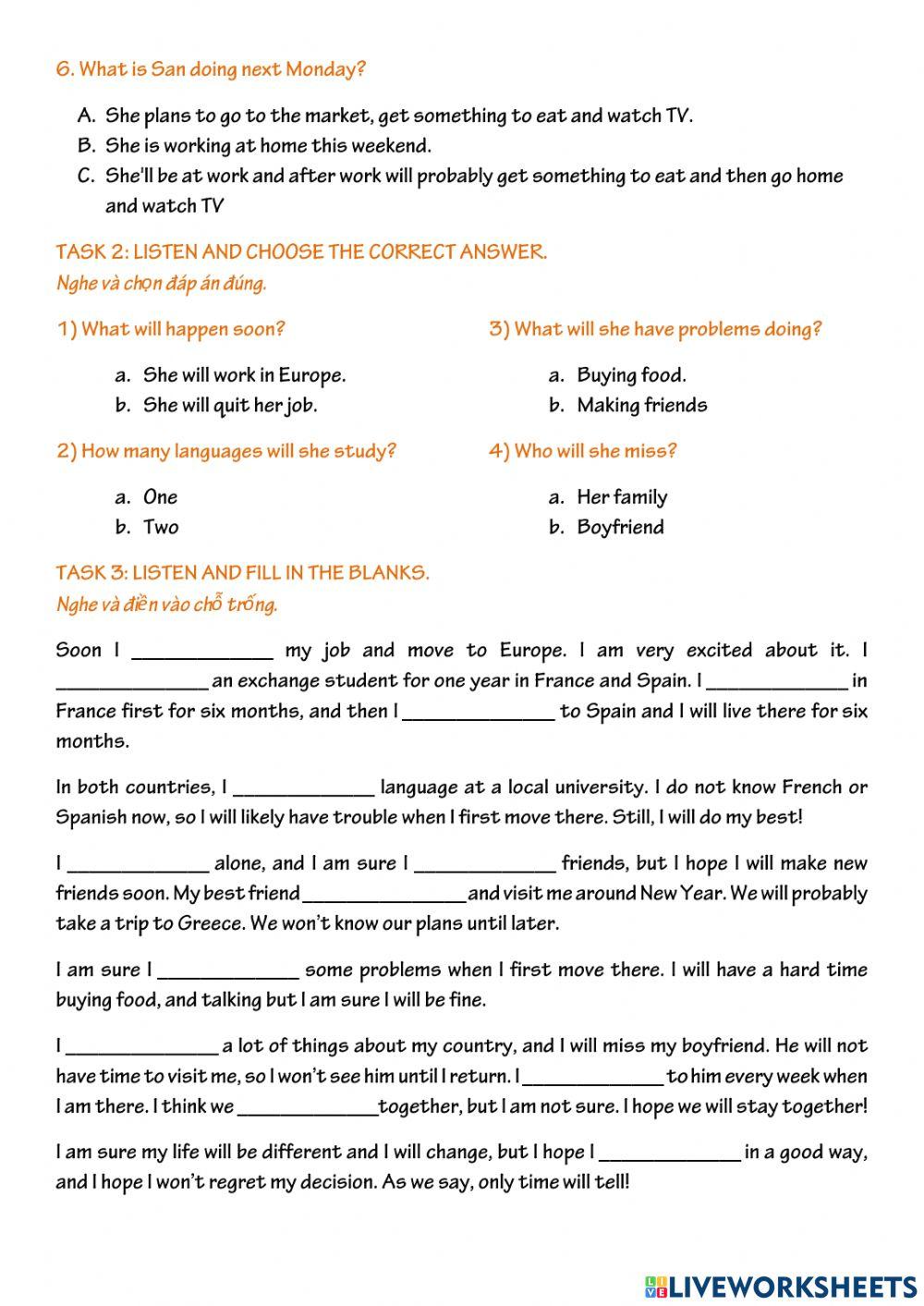 Km future tenses review