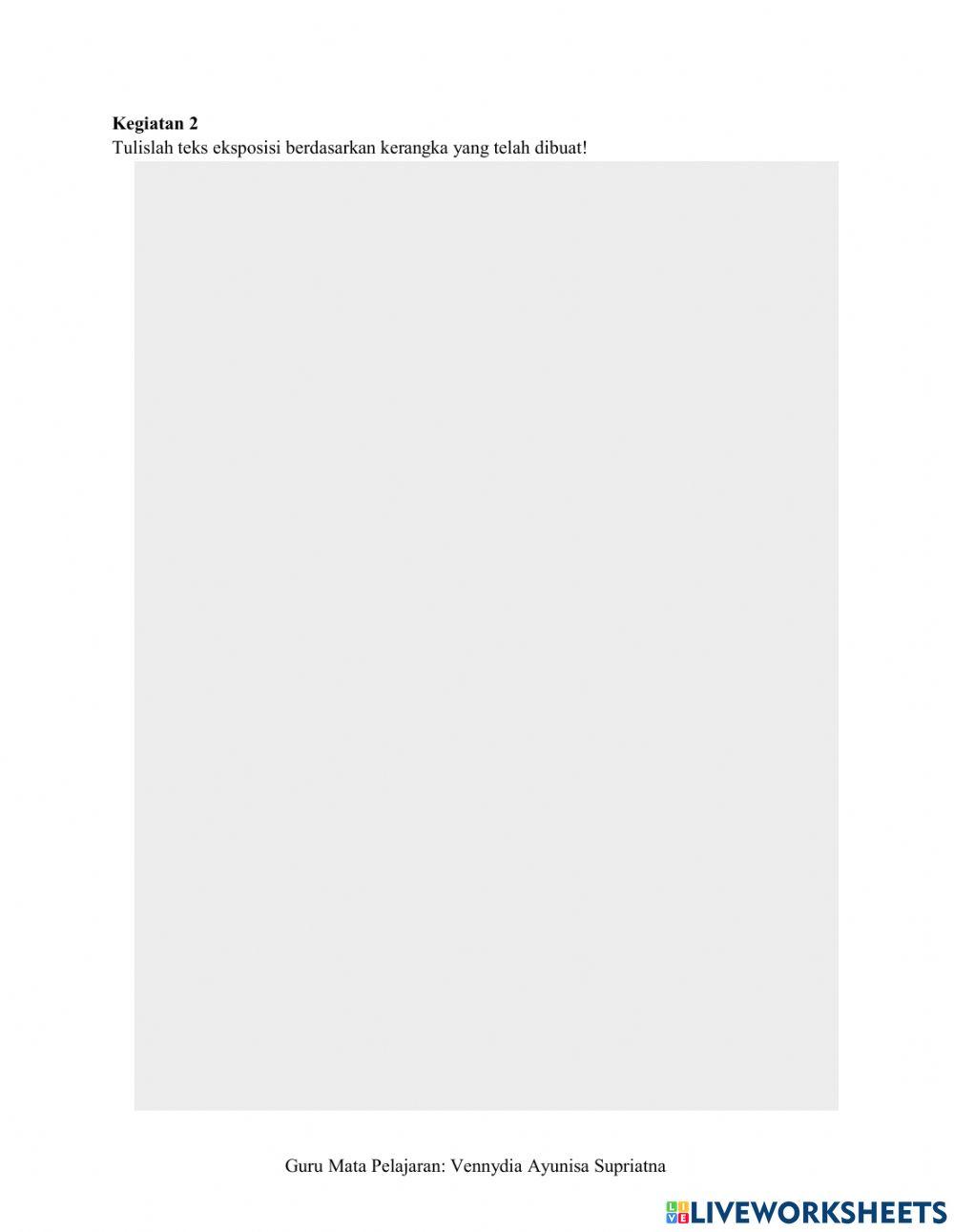 LKPD - Menulis Teks Eksposisi