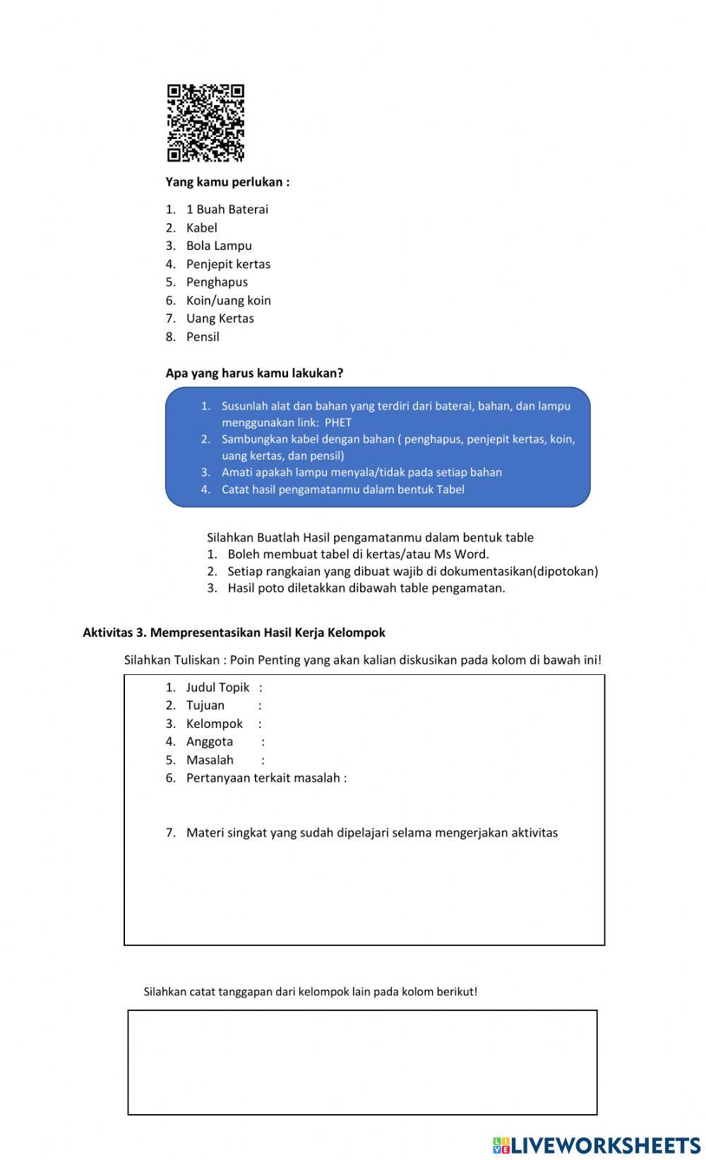 LKPD Listrik Dinamis kelas 9b