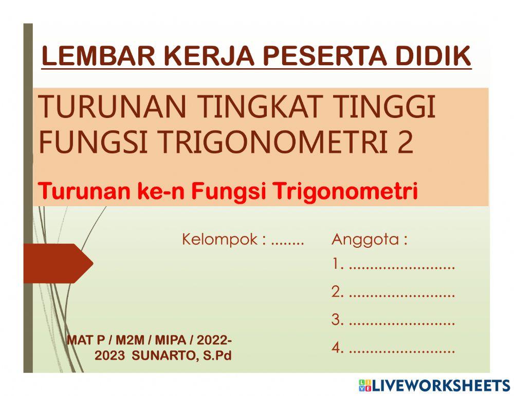 LKPD Turunan Tingkat Tinggi 2