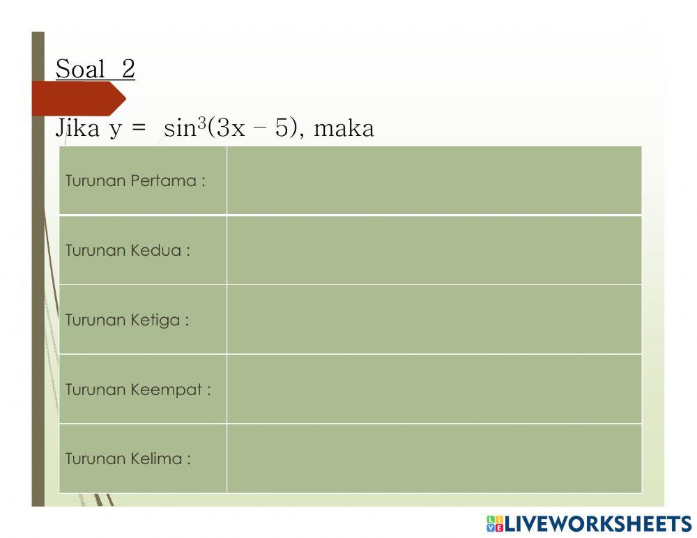LKPD Turunan Tingkat Tinggi 2