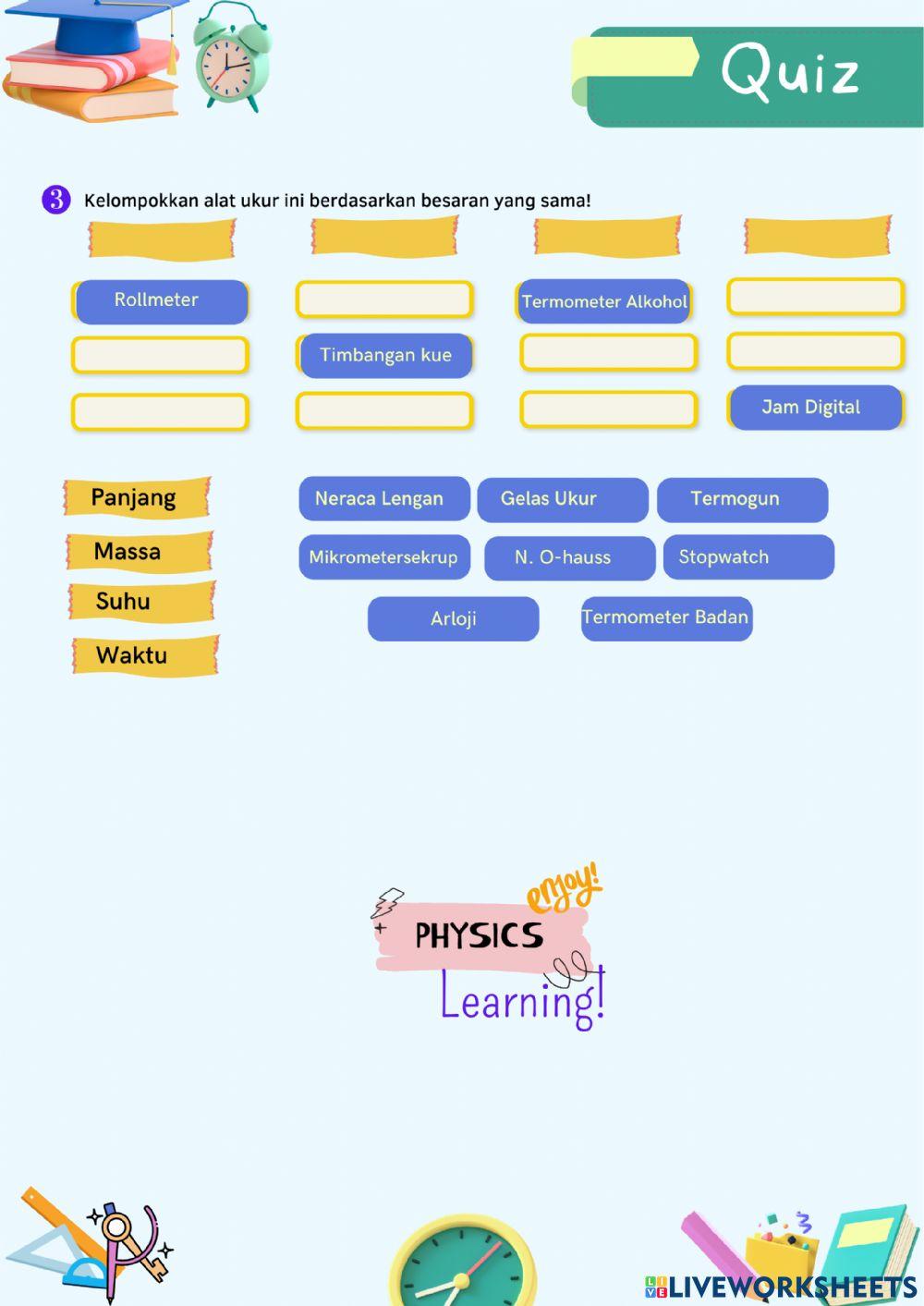 Quiz Macam-macam Alat Ukur