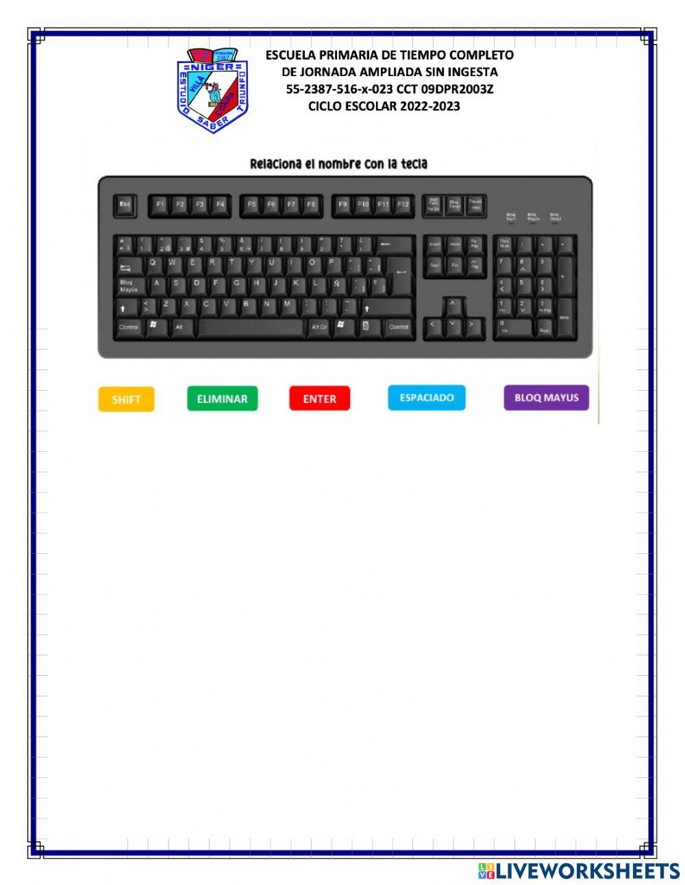 Uso del teclado