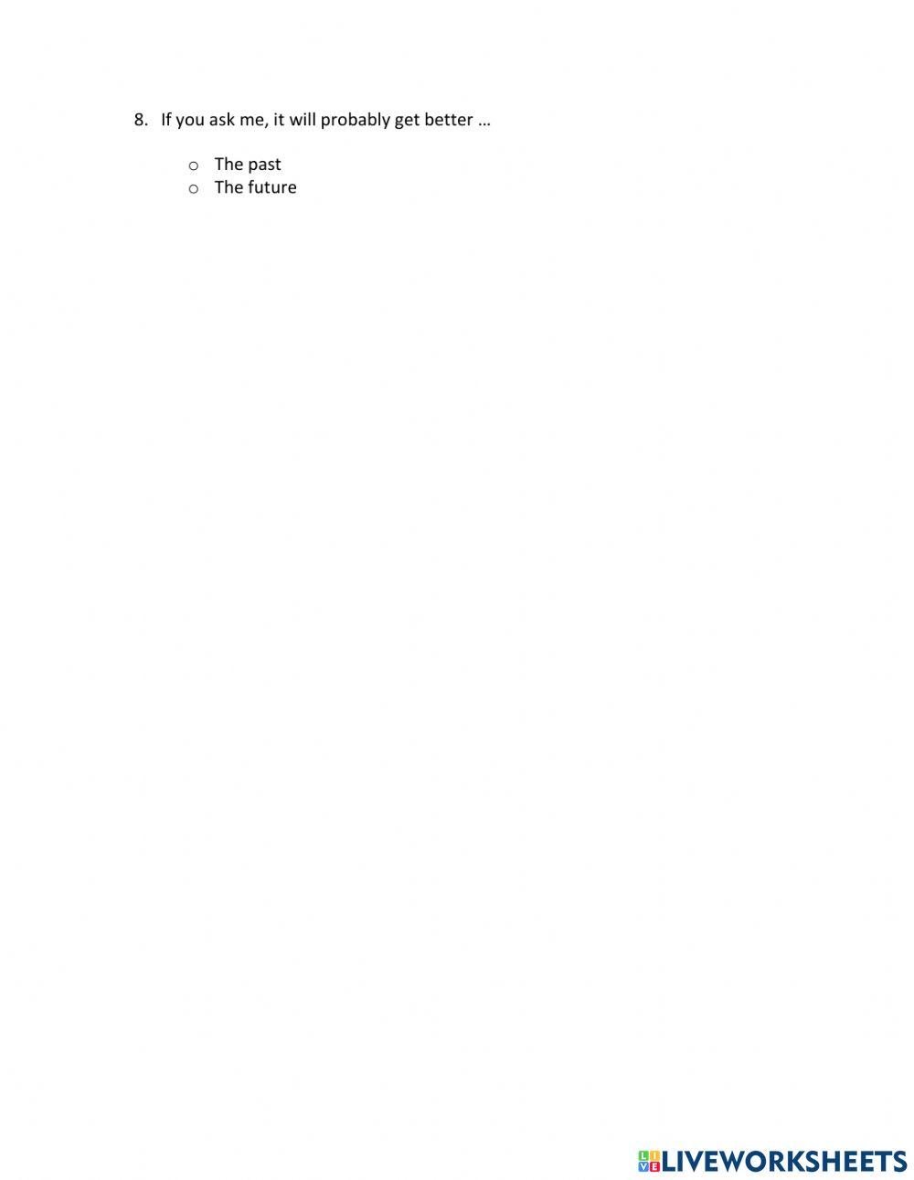 IE1, Unit 6, Speaking, Exercise 6