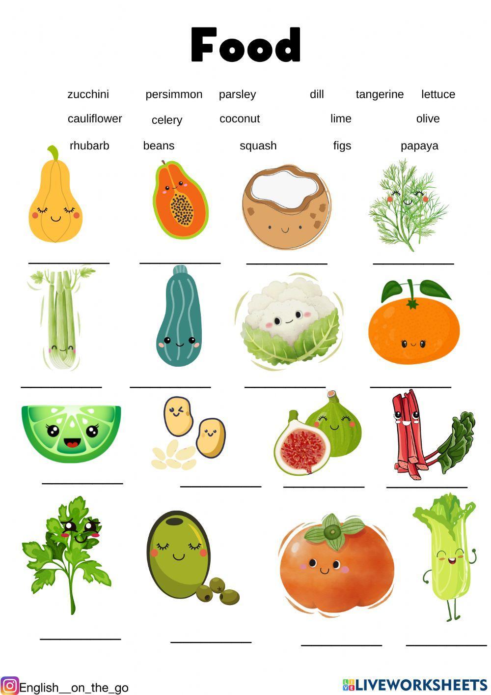 Fruit and veggies