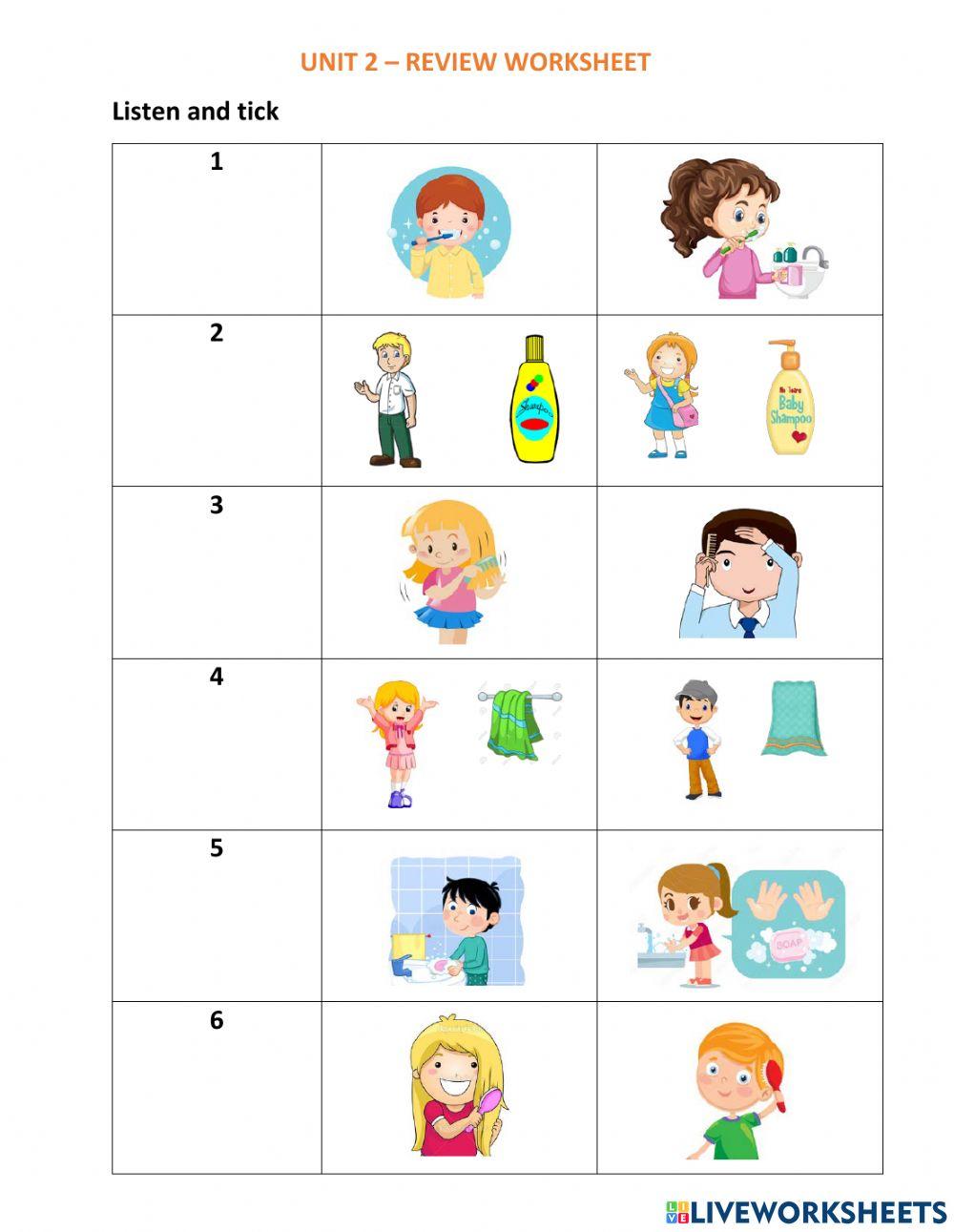 Unit 2 - his - her 2181269 | dungthuy | Live Worksheets