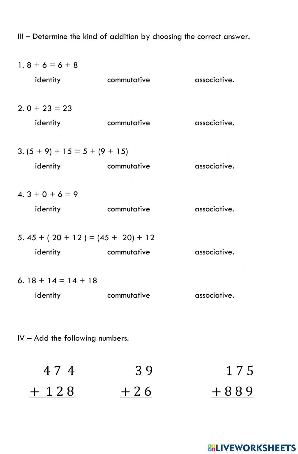 Money and addition worksheet | Live Worksheets