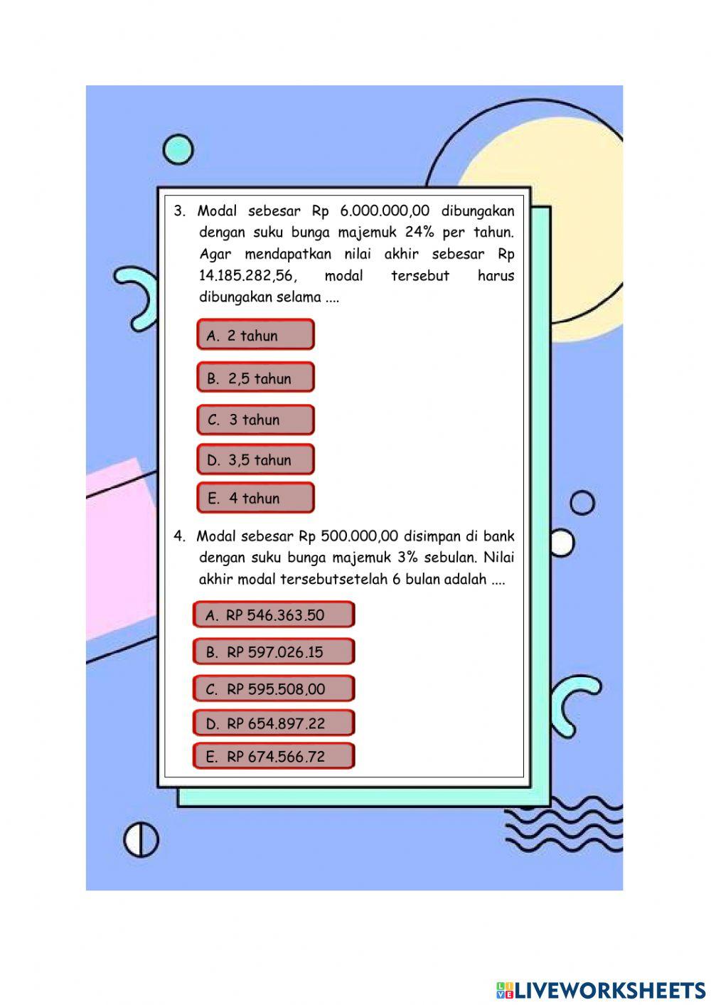 UTS matematika kelas XI