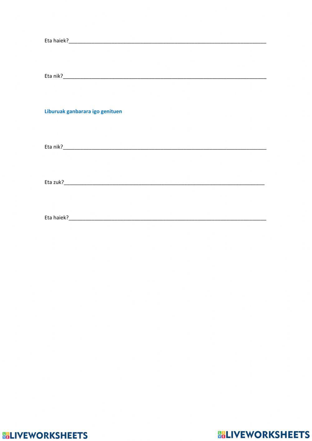 6 ukan aditza lehenaldian