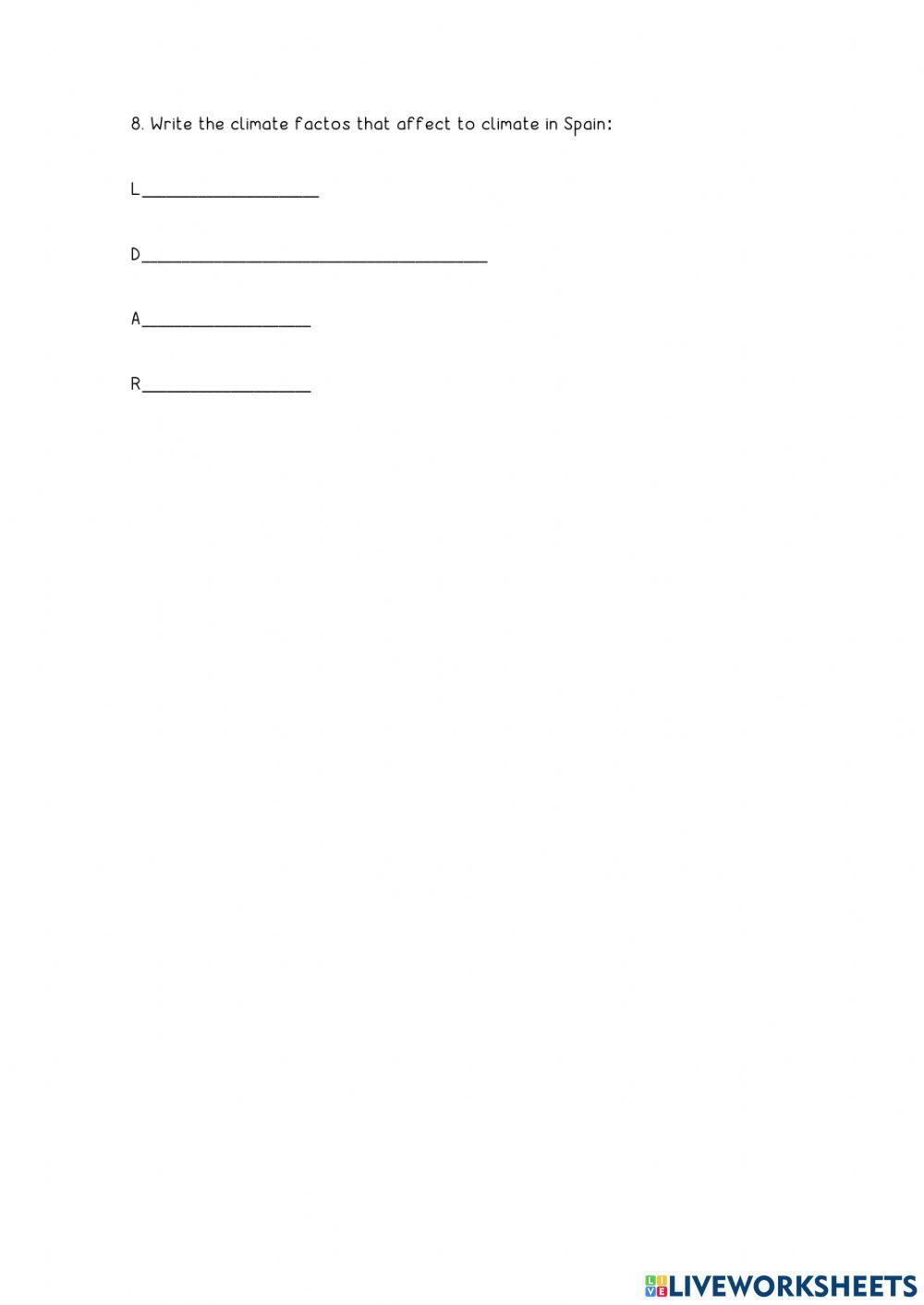 Unit 1.- the landscapes of spain