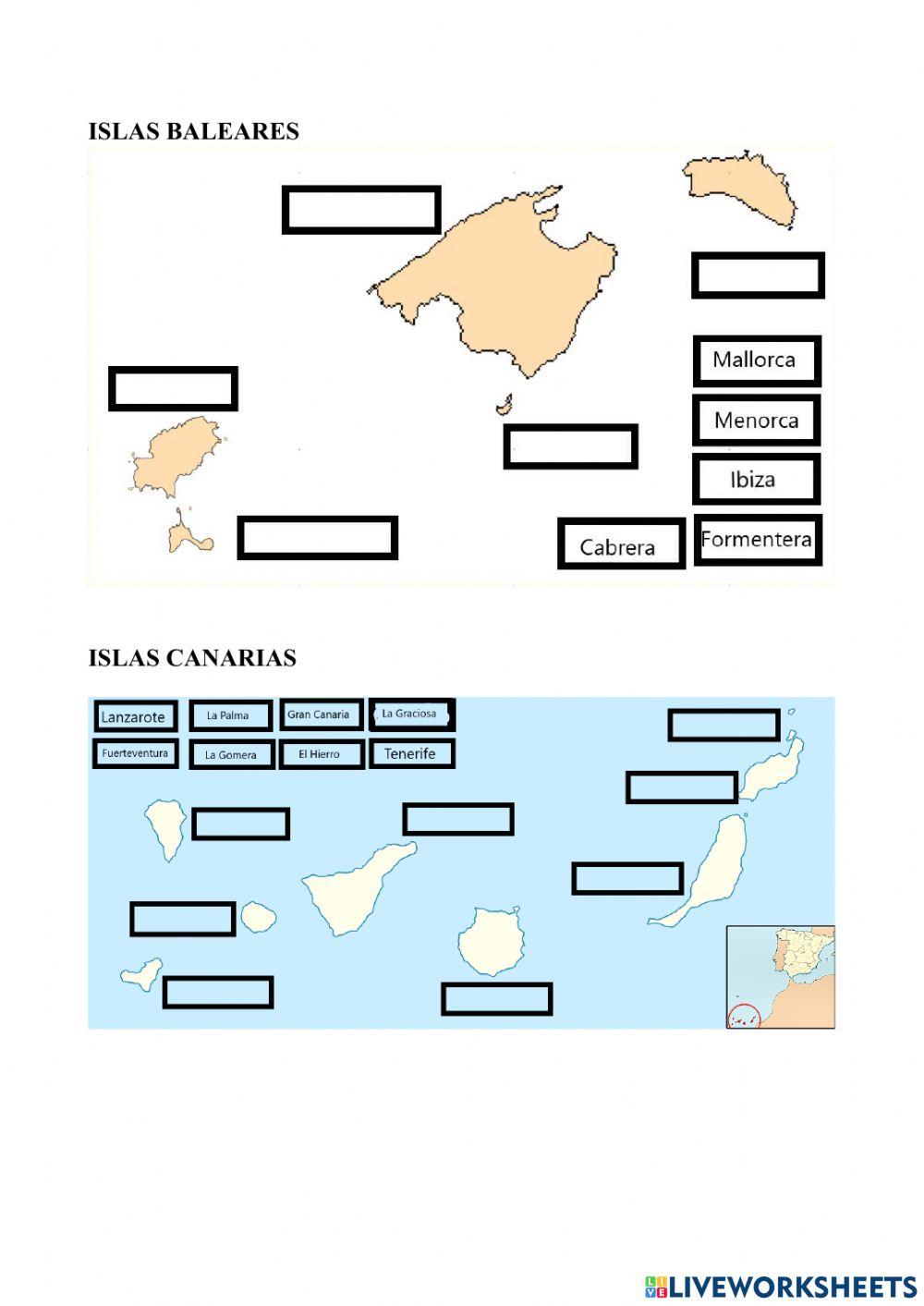 Islas Canarias y Baleares