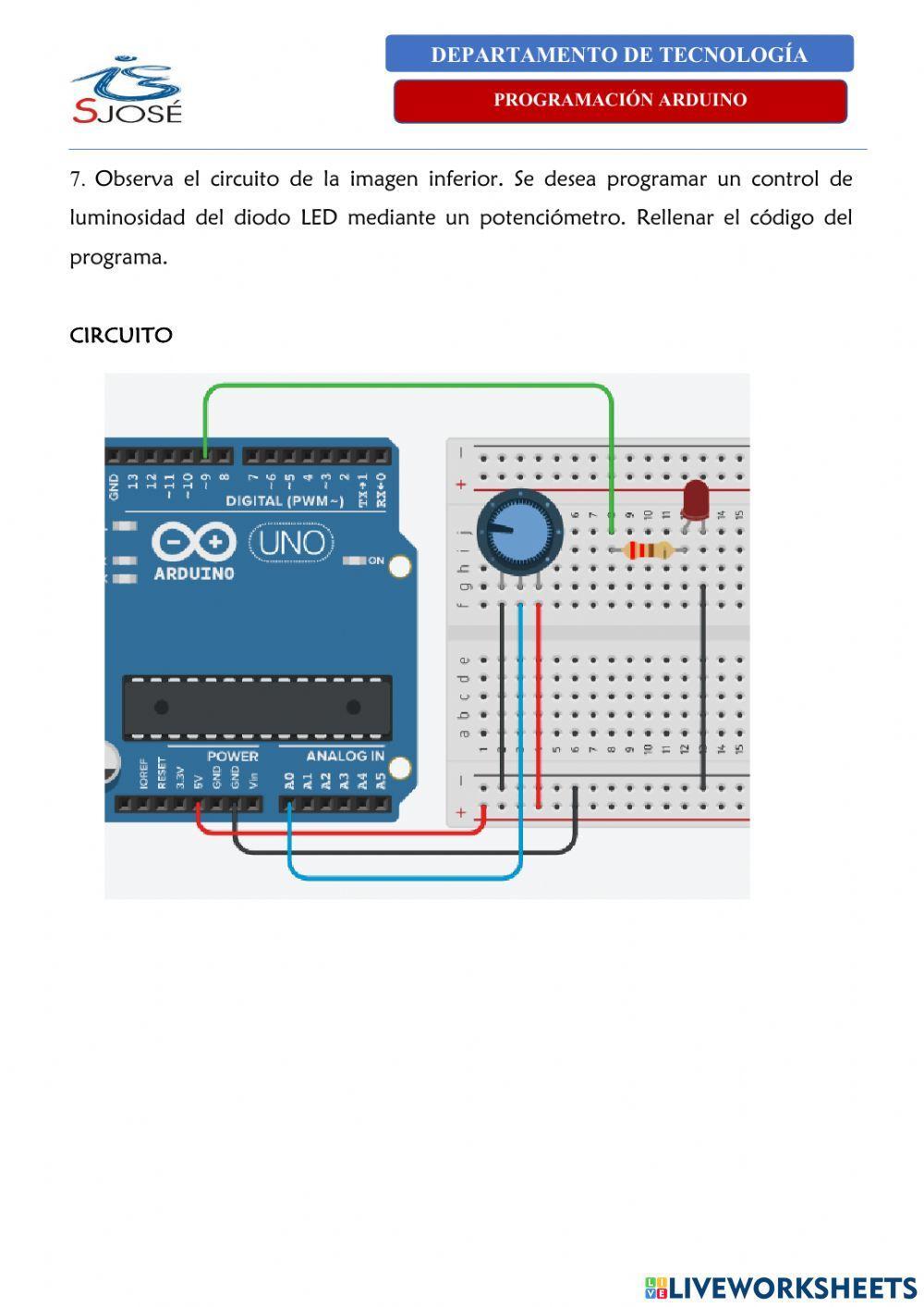 Práctica Programación Arduino - 7 Práctica Programación Arduino - 7