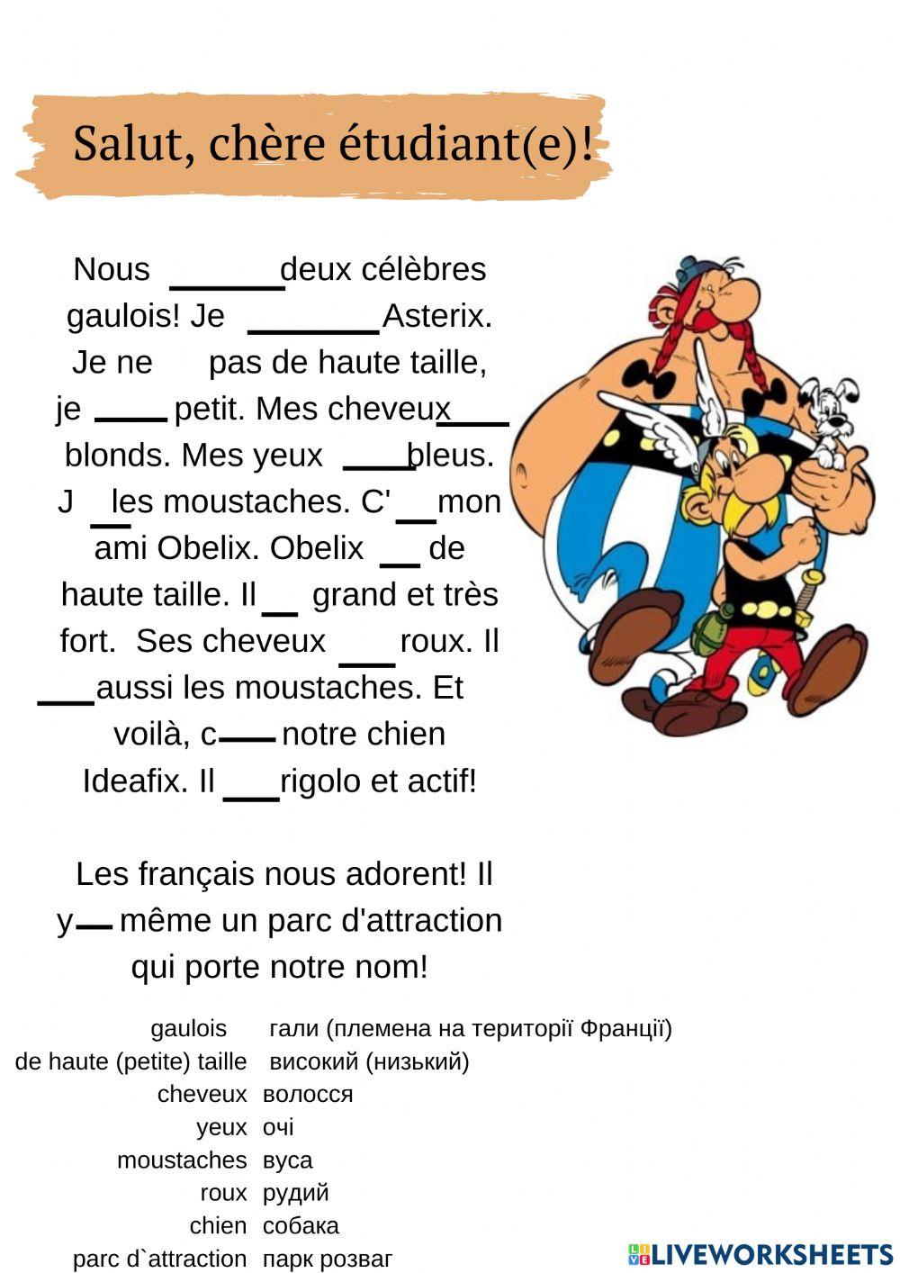 Etre avoir premier group des verbes