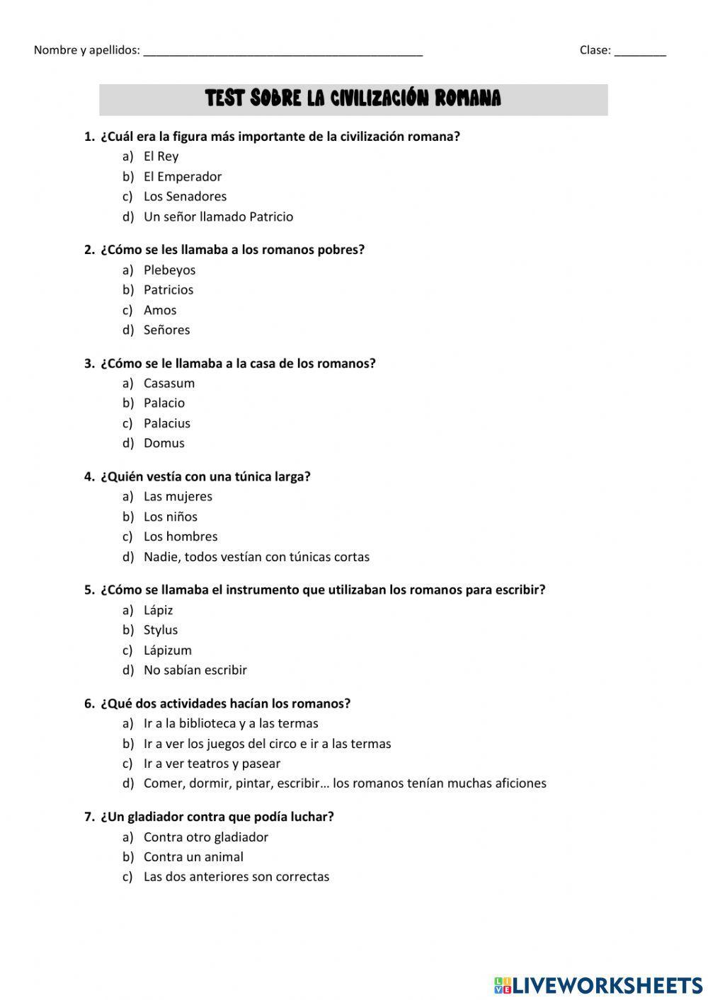 La civilización romana