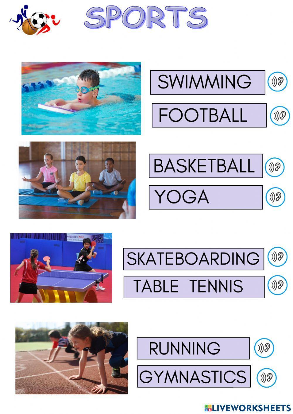 4ºATD sports vocabulary