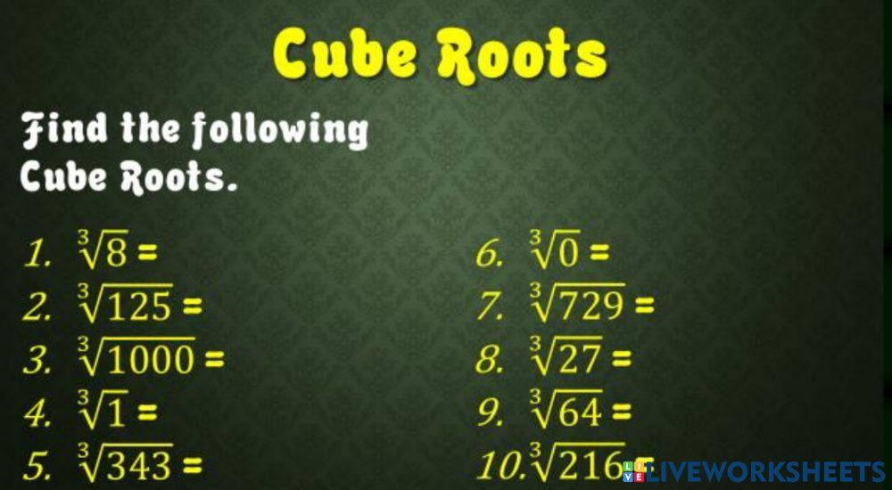 Cube Roots