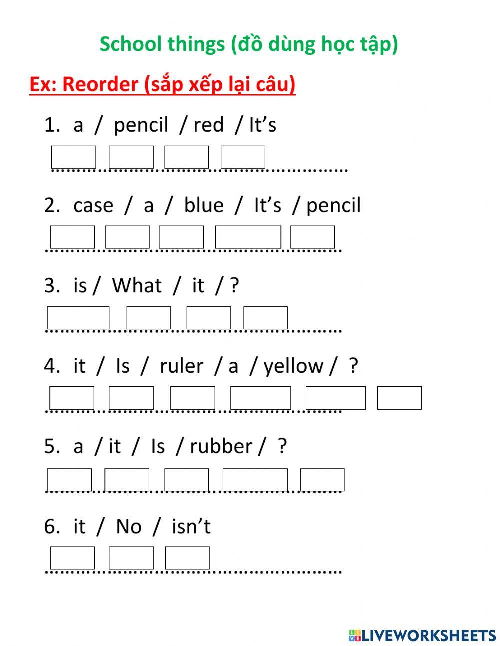 School things rẻoder