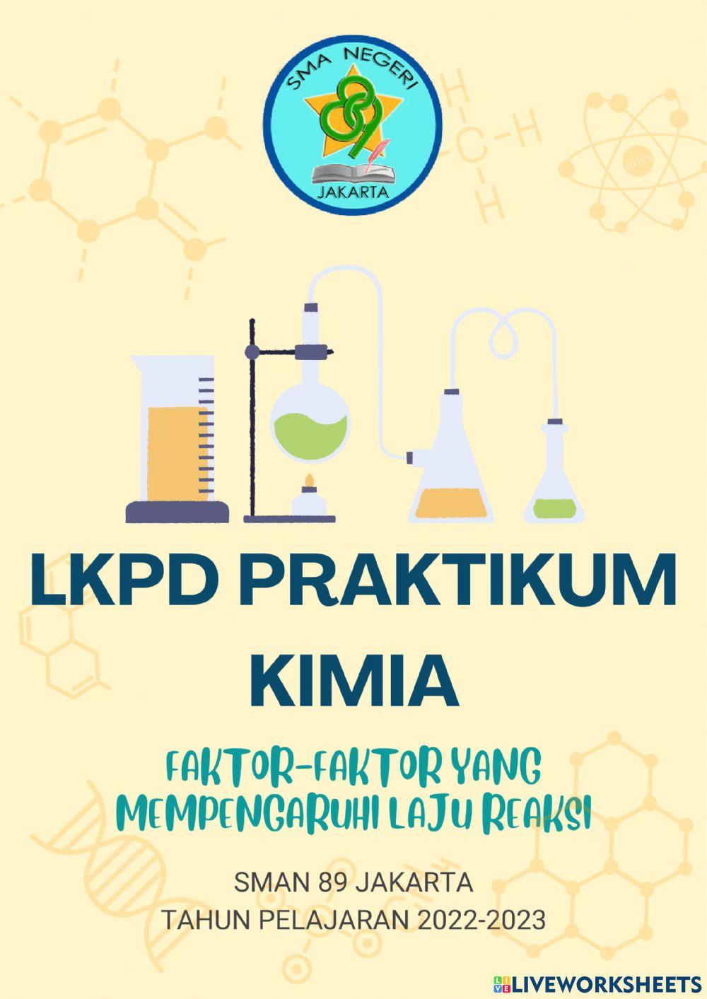 Praktikum Faktor Pengaruh Laju Reaksi