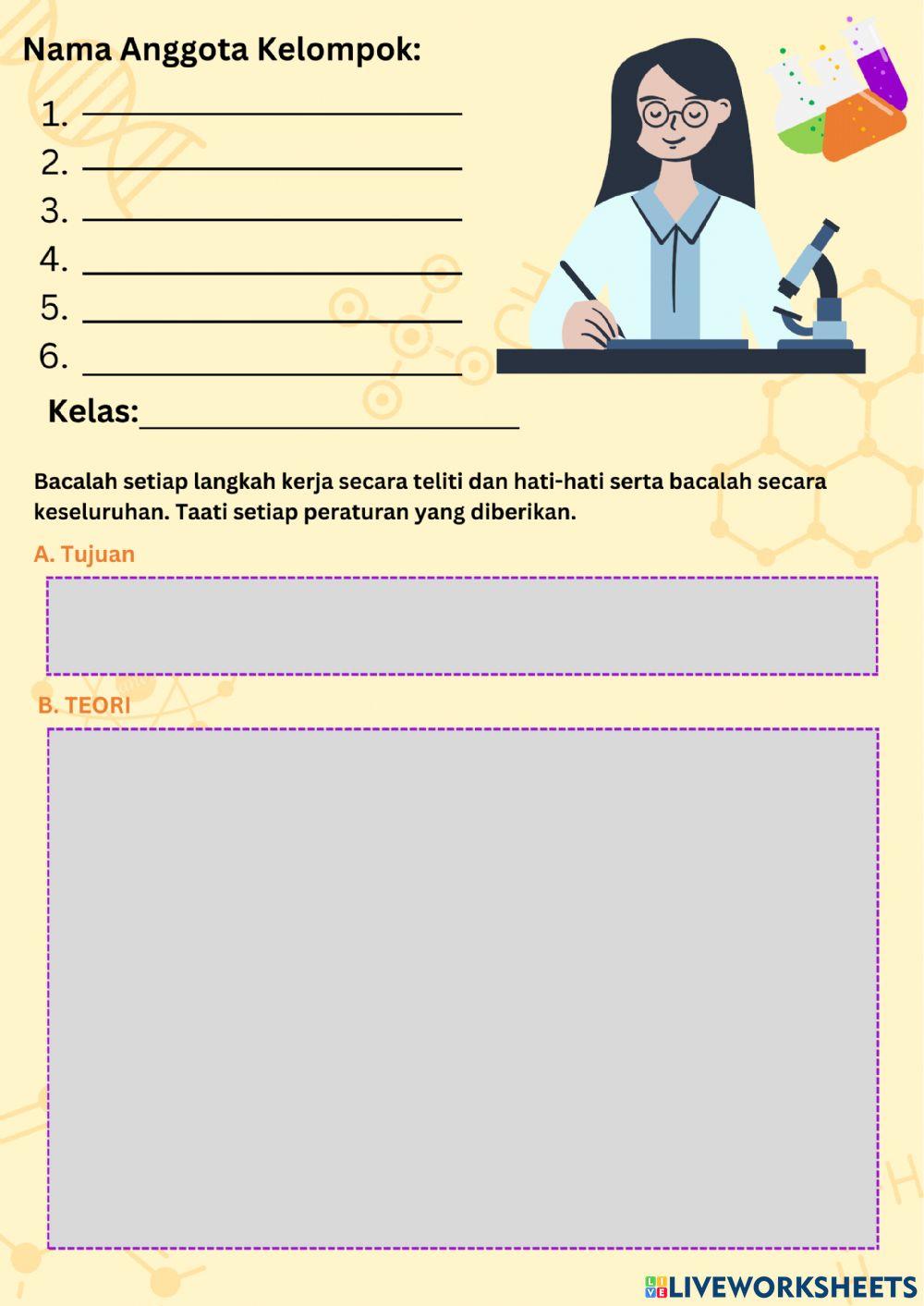 Praktikum Faktor Pengaruh Laju Reaksi