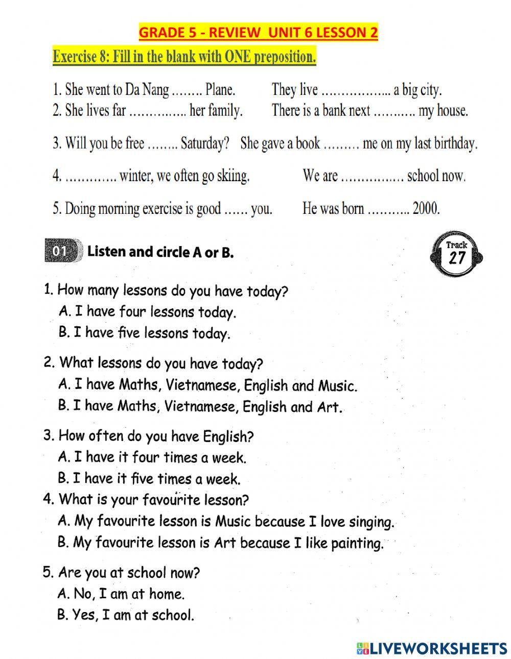 G5-review u6 l2 listening