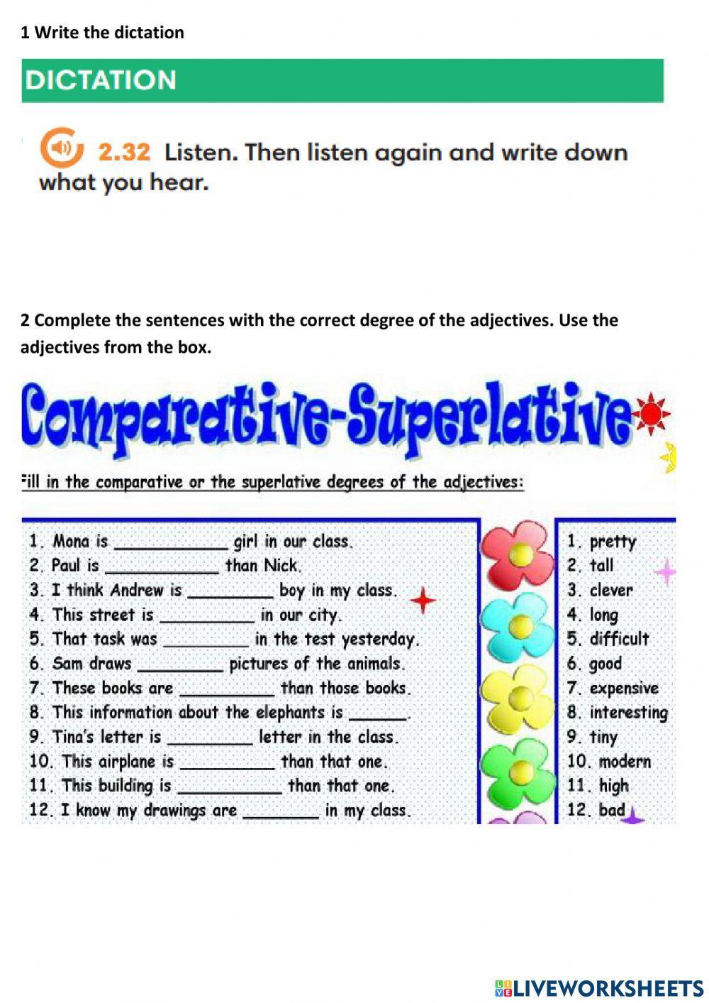 Degrees of comparison