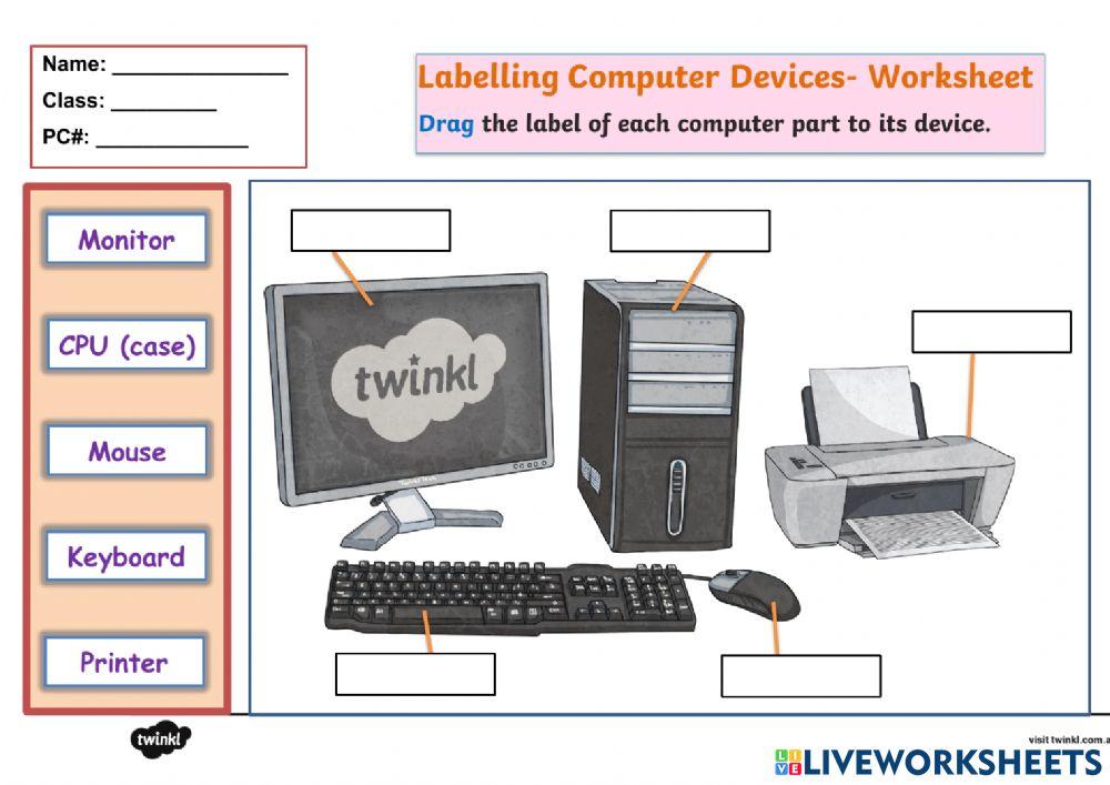 Computer Parts … | Free Interactive Worksheets | 7145326