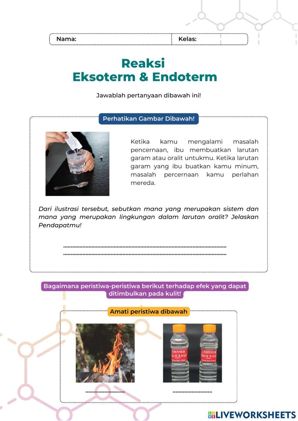 Lembar Kerja Siswa Termokimia Bagian I