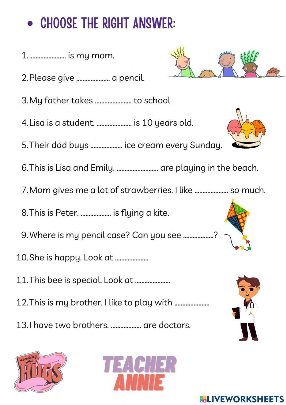 Subject and Object Pronouns