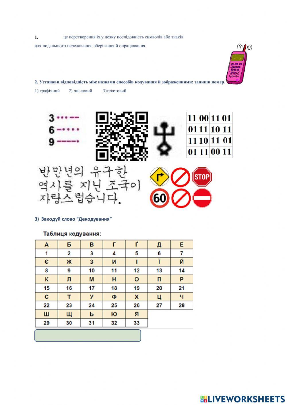 Кодування інформації