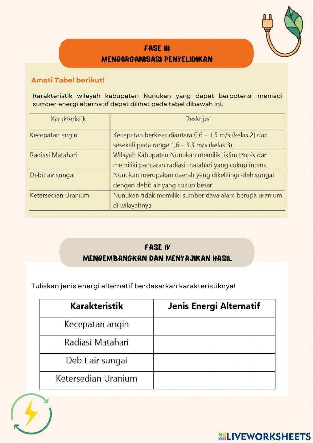 Bahan Ajar dan LKPD Energi Alternatif