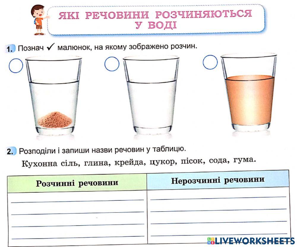 Розчинні речовини Розчинні речовини