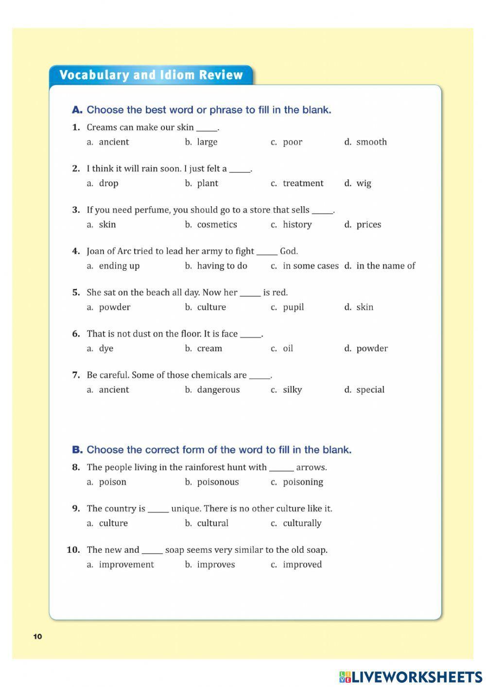 In the name of beauty 2 - B1 - READING CHALLENGE 2