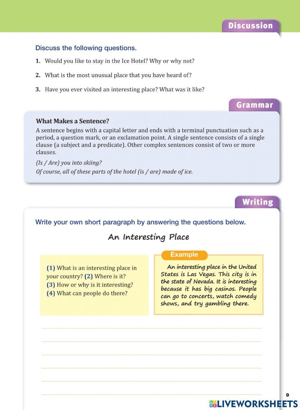 The ice hotel - A2 - READING CHALLENGE 1