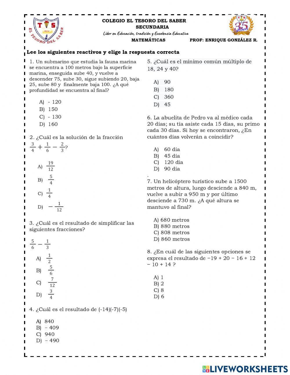 Ejercicio de simulación