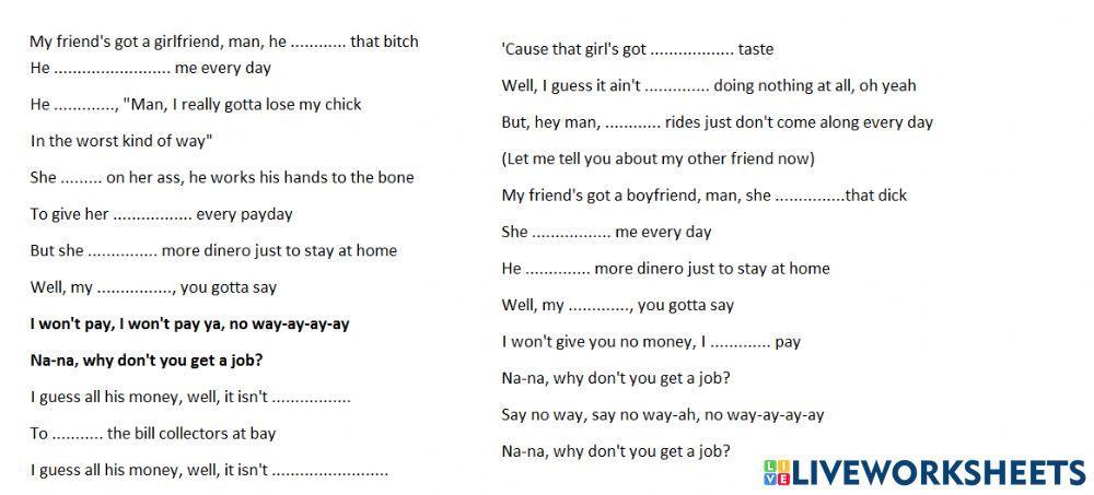 Why don't you get a job?