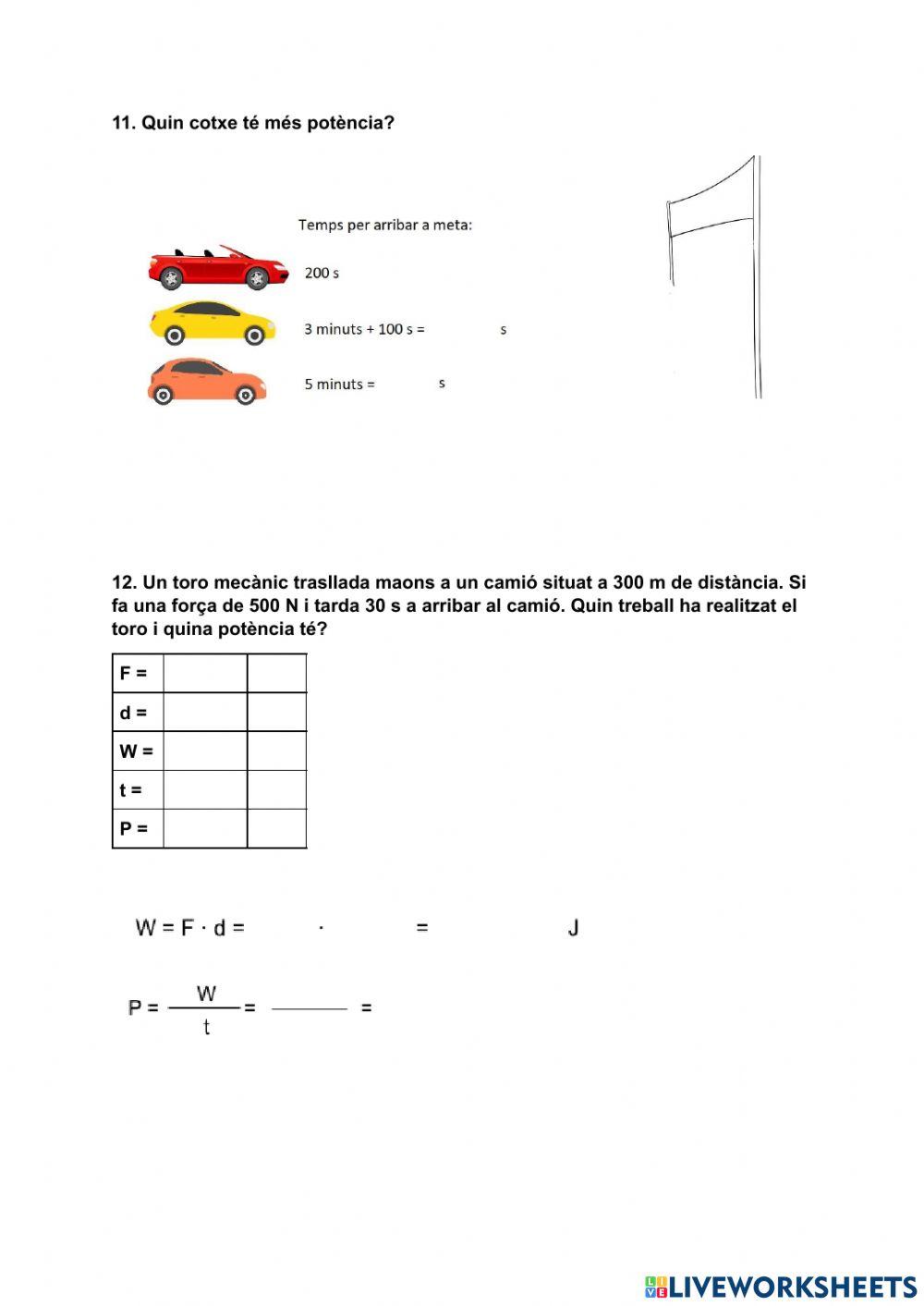 Magnituds de les màquines